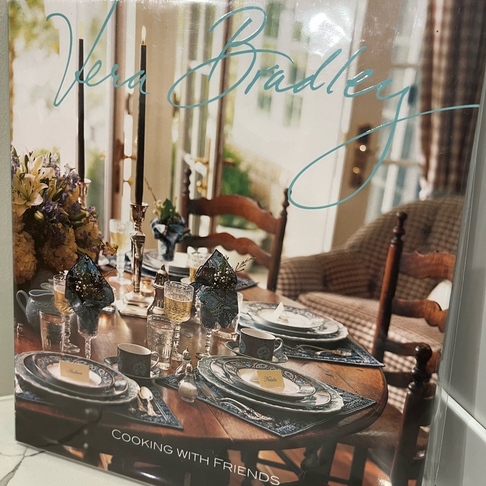 Vera Bradley, NWT cookbook Cooking with Friends Book
